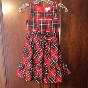 Place Red and Black Plaid Formal Dress